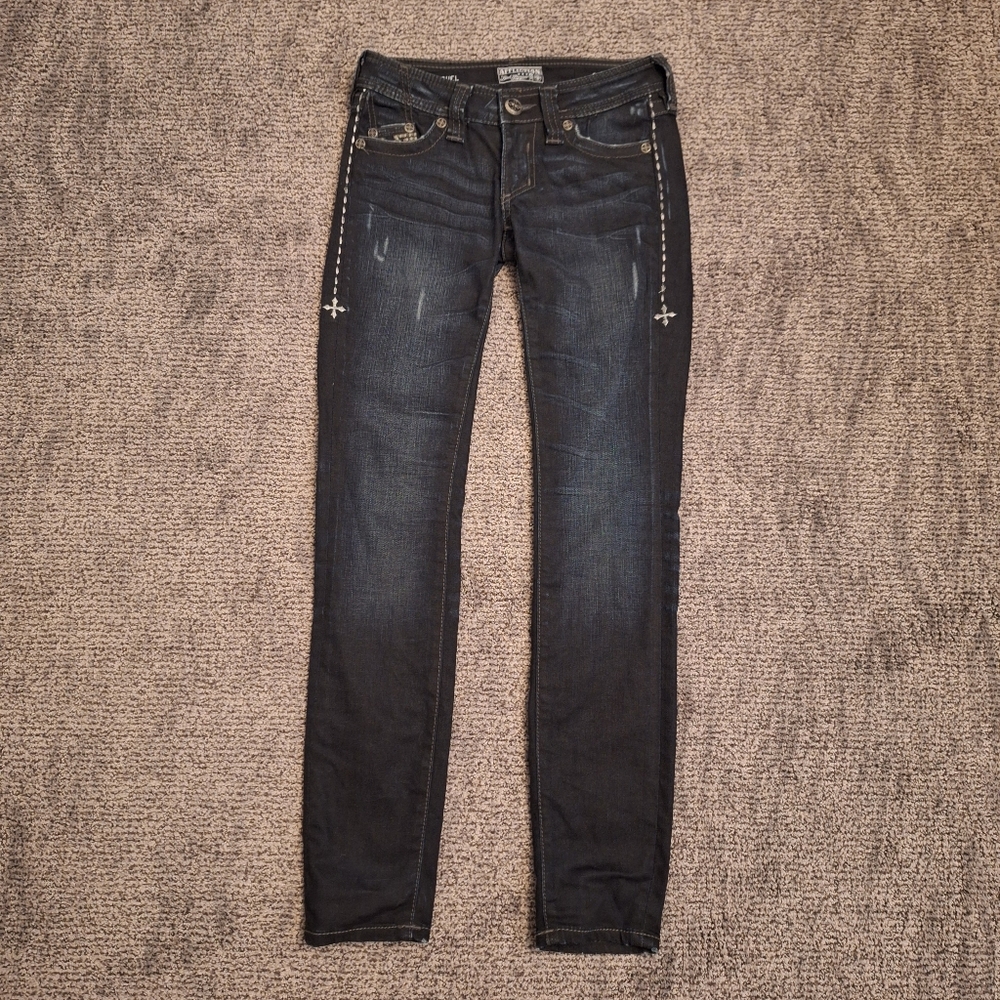 Affliction Black Premium Raquel Jeans Size 24